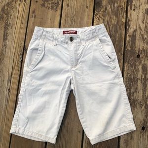 Arizona boys flat front casual khaki shorts tan size 8